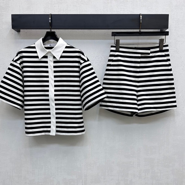 MAXMA 25S HIGH WAIST STRIPED SHORTS 264533