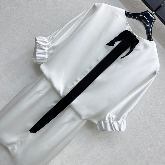 MAXMA 25S SHORT SLEEVE DRESS WITH BOW 264550