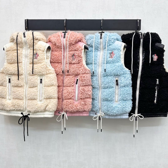 MONCLER 25S DOWN VEST IN BLUE 107