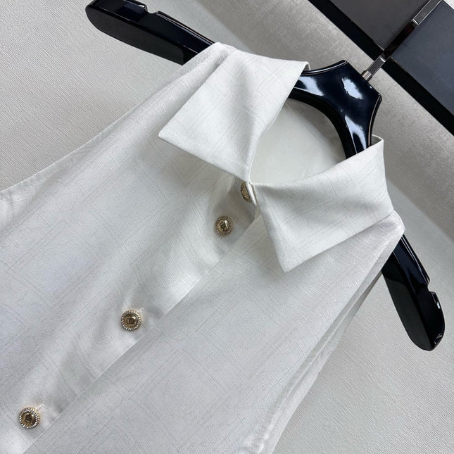 CHANEL 25S COLD-SHOULDER SHIRT 508