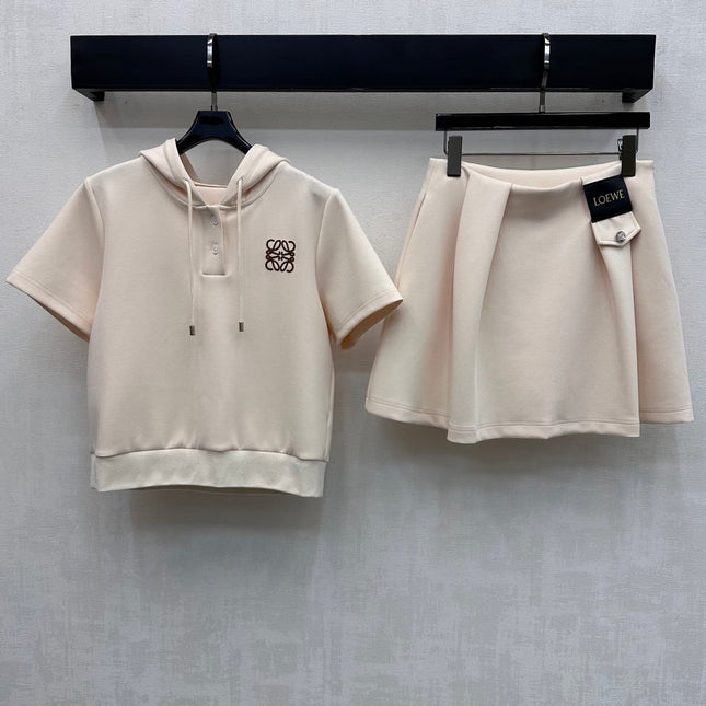 LOEWE 26S HOODIE AND SKIRT SET 496