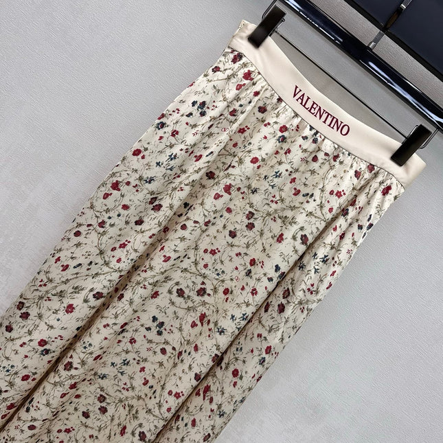 VALENTINO 26S PLEATED MIDI SKIRT 196