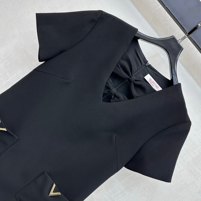 VALENTINO 26S V-NECK DRESS 155