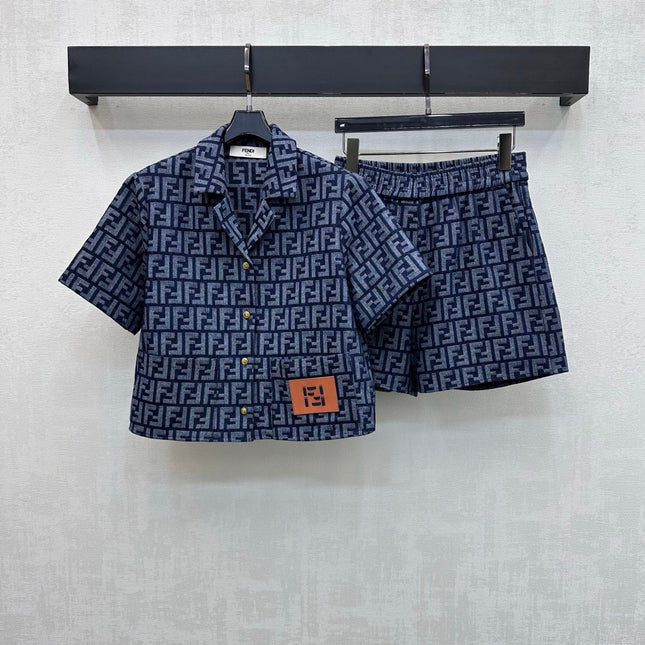 FENDI 26S TOP AND SHORTS SET 426