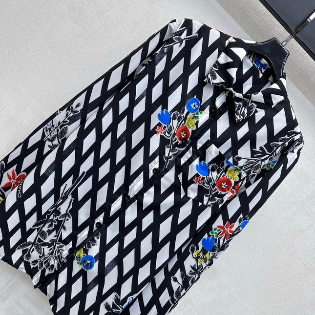 CHANEL 26S PATTERNED SHIRT STYLE 1170