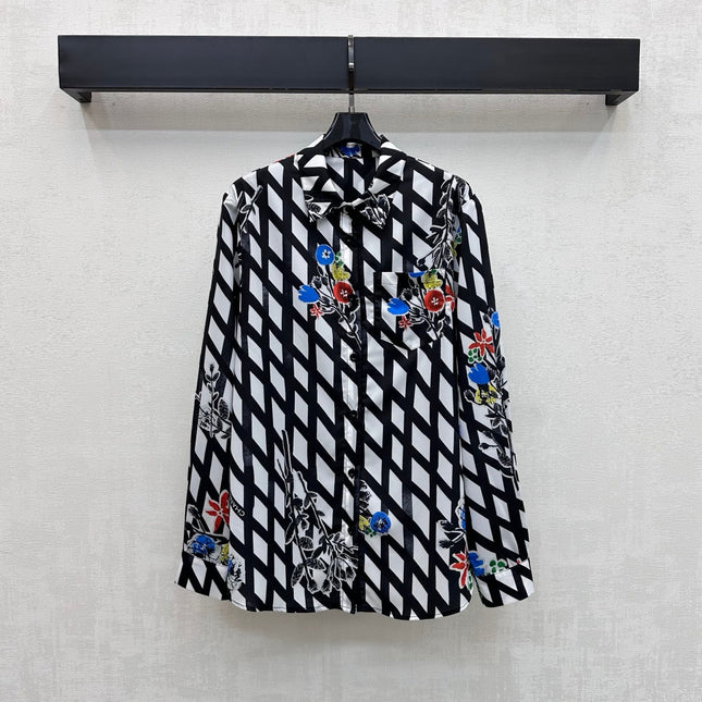 CHANEL 26S PATTERNED SHIRT STYLE 1170