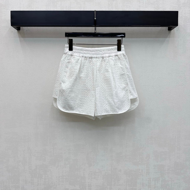 FENDI 26S SHIRT AND LACE SHORTS SET 366