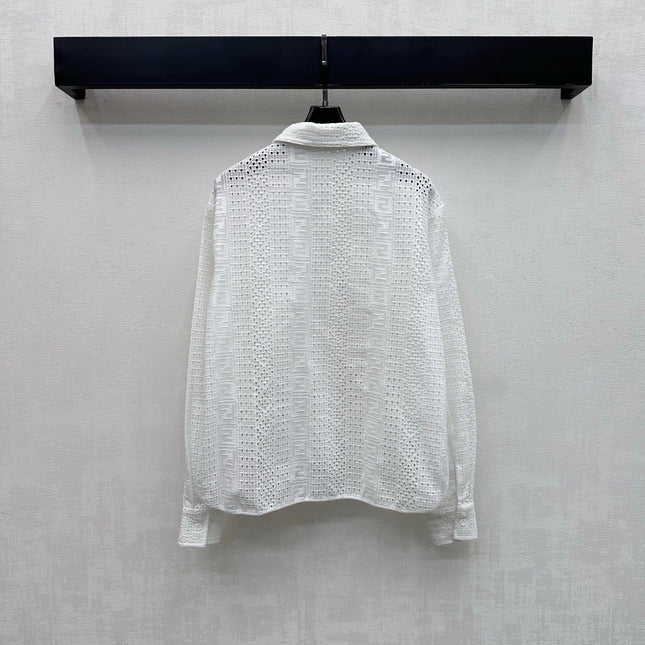 FENDI 26S SHIRT AND LACE SHORTS SET 366
