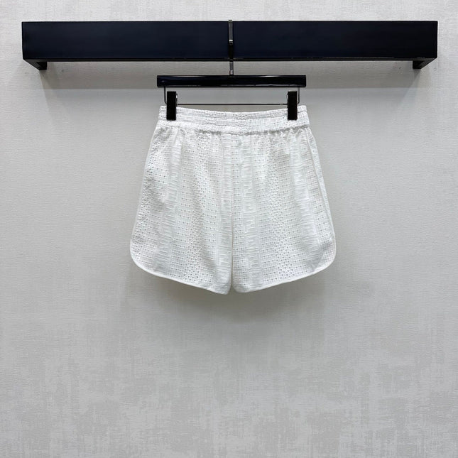 FENDI 26S SHIRT AND LACE SHORTS SET 366