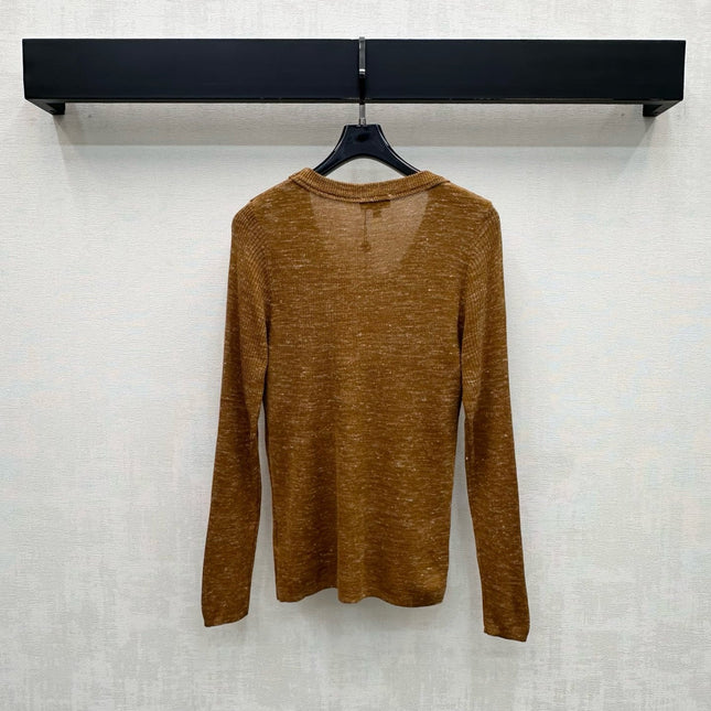 CHANEL 26S LONG-SLEEVE KNIT TOP 1382