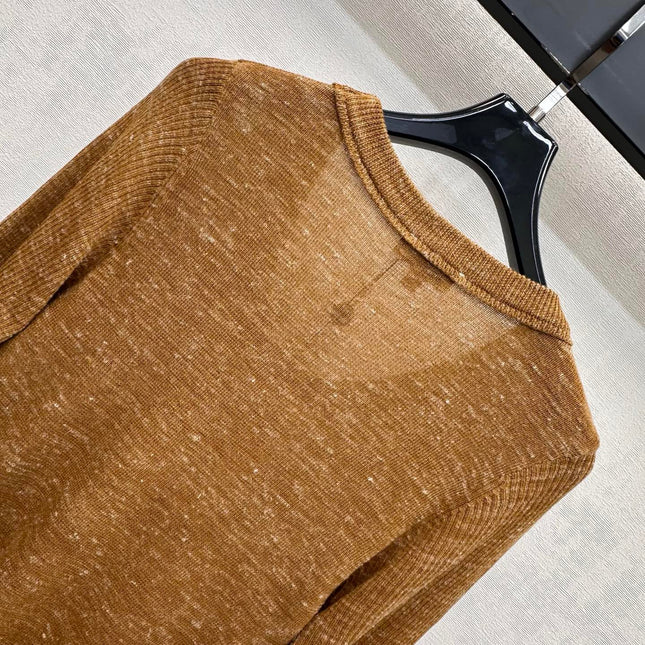 CHANEL 26S LONG-SLEEVE KNIT TOP 1382