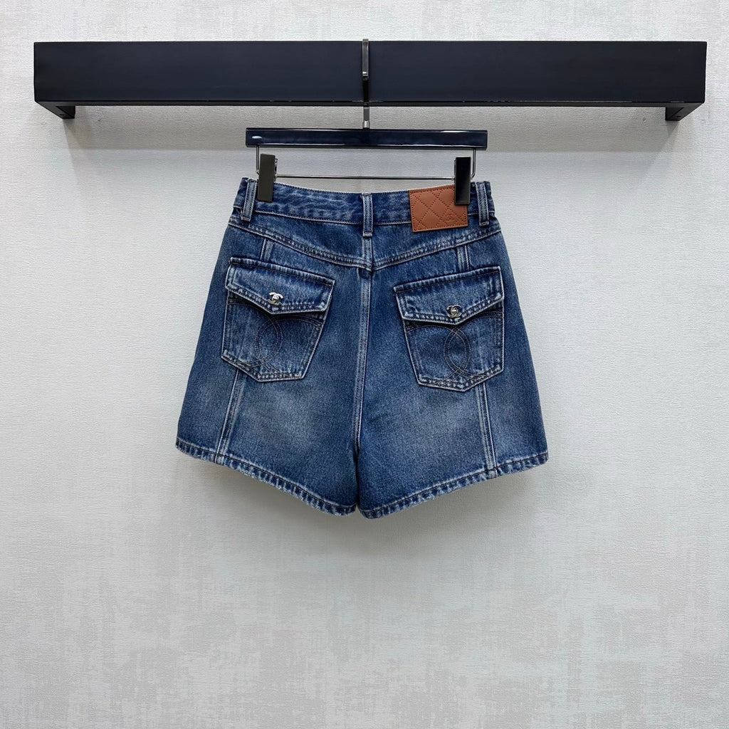 CHANEL 26S DENIM SHORTS 1379