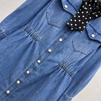 VALENTINO 26S LONG-SLEEVE DENIM SHIRT 348