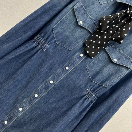 VALENTINO 26S LONG-SLEEVE DENIM SHIRT 347