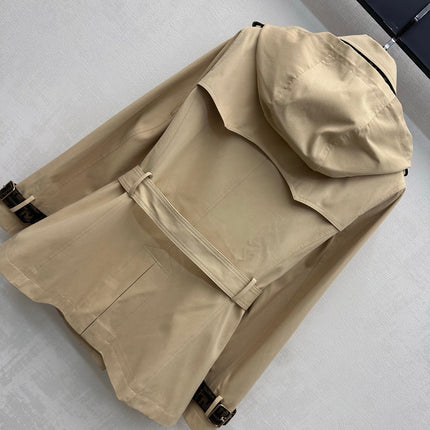FENDI 26S BELTED TRENCH COAT 522