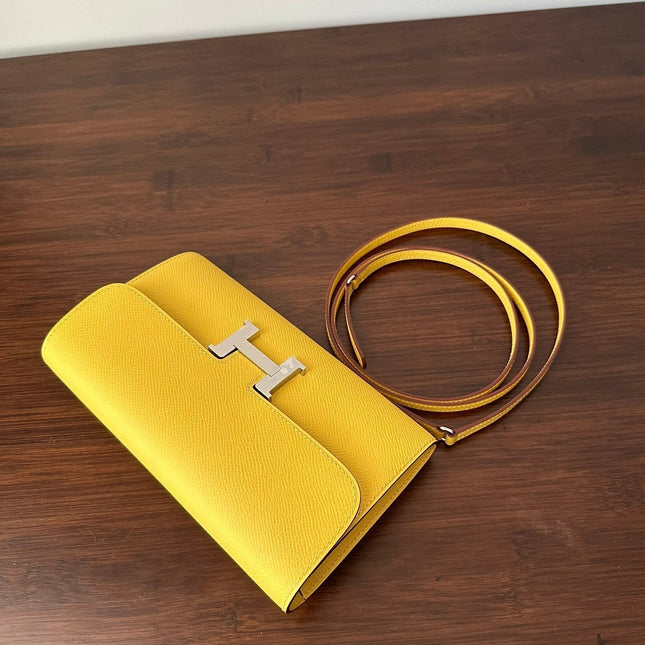 CONSTANCE TO GO 20.5 YELLOW EPSOM SILVER HARDWARE