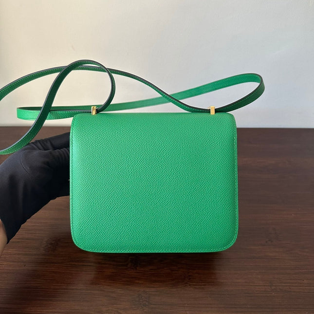 CONSTANCE 18 GREEN EPSOM GOLD HARDWARE
