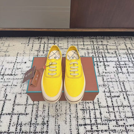 LP 26S SNEAKERS IN YELLOW CANVAS FABRIC