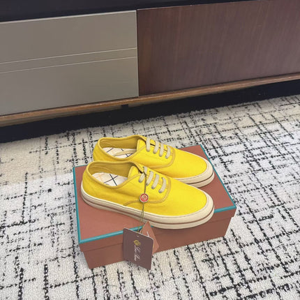 LP 26S SNEAKERS IN YELLOW CANVAS FABRIC
