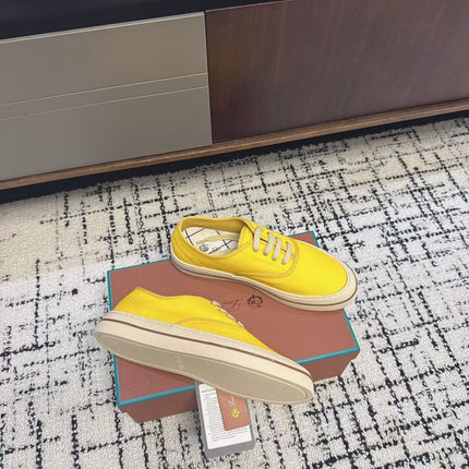 LP 26S SNEAKERS IN YELLOW CANVAS FABRIC