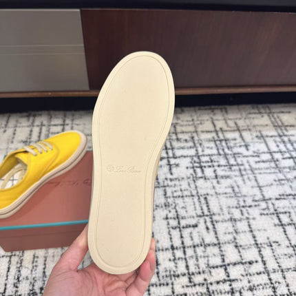 LP 26S SNEAKERS IN YELLOW CANVAS FABRIC