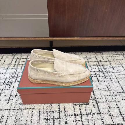 LP 26S ESPADRILLE LOAFERS IN BEIGE SUEDE