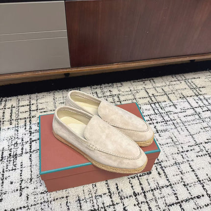 LP 26S ESPADRILLE LOAFERS IN BEIGE SUEDE