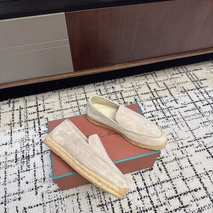 LP 26S ESPADRILLE LOAFERS IN BEIGE SUEDE
