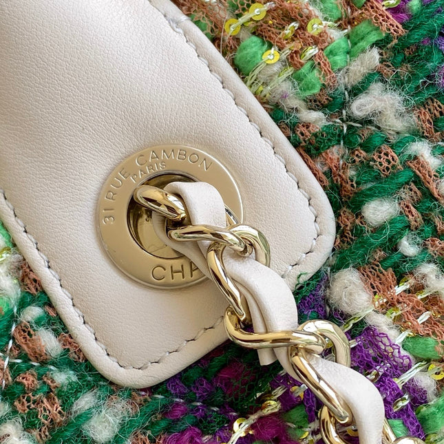 CHANEL 25S SHOPPING BAG 34 IN MULTICOLOR TWEED