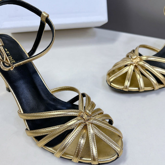 TRIOMPHE SANDAL IN LAMBSKIN GOLD