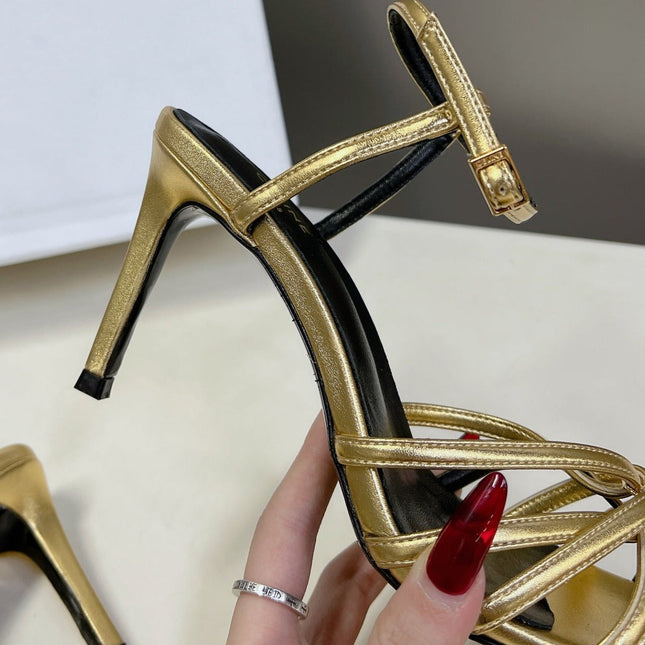 TRIOMPHE SANDAL IN LAMBSKIN GOLD