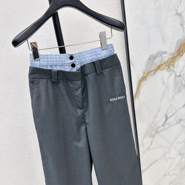 MIUMIU 26S STRAIGHT LEG PANTS 976