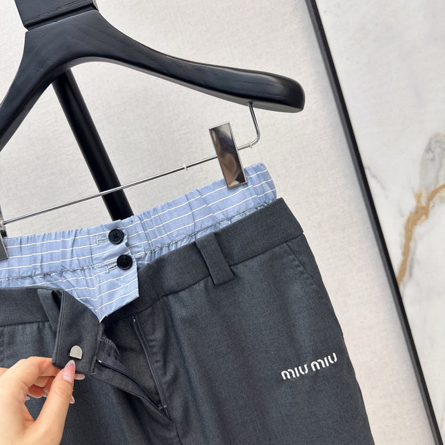 MIUMIU 26S STRAIGHT LEG PANTS 976