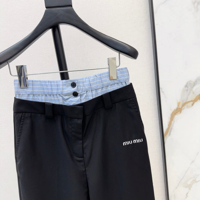 MIUMIU 26S STRAIGHT LEG PANTS 975