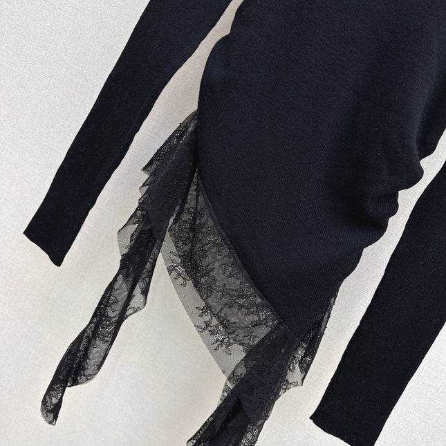 MIUMIU LONG-SLEEVE KNIT TOP STYLE 819