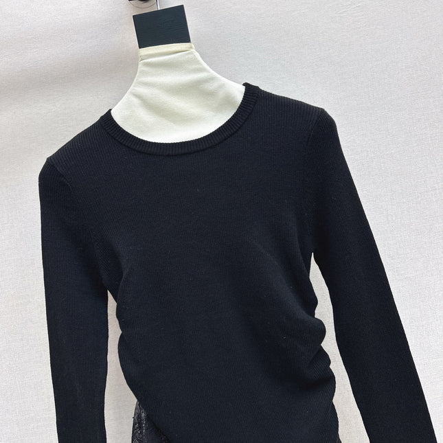 MIUMIU LONG-SLEEVE KNIT TOP STYLE 819