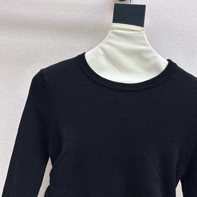 MIUMIU LONG-SLEEVE KNIT TOP STYLE 819