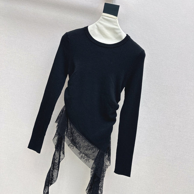 MIUMIU LONG-SLEEVE KNIT TOP STYLE 819