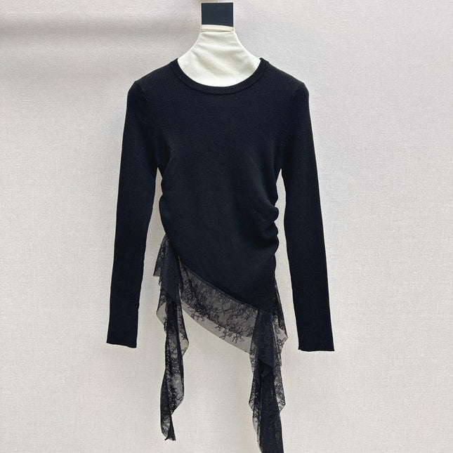 MIUMIU LONG-SLEEVE KNIT TOP STYLE 819