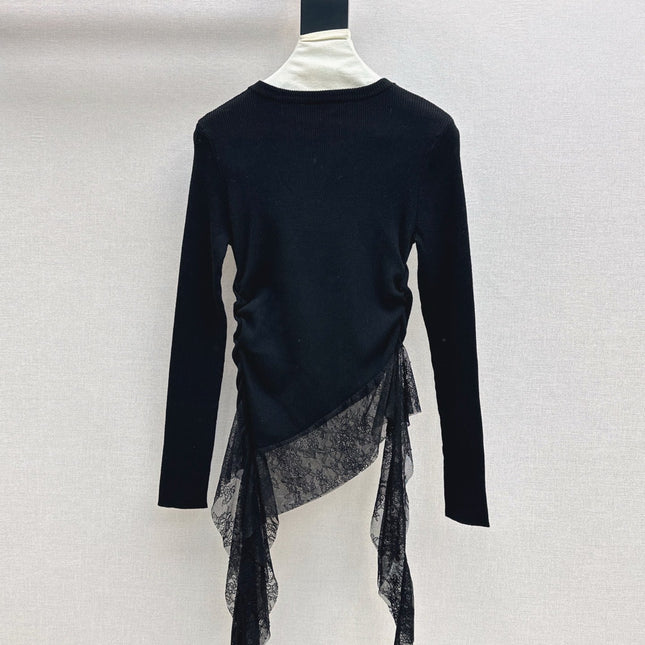 MIUMIU LONG-SLEEVE KNIT TOP STYLE 819