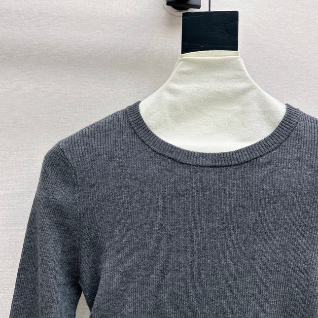 MIUMIU LONG-SLEEVE KNIT TOP STYLE 820