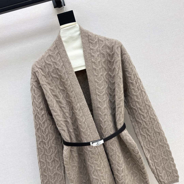 HERMES 25S LONG KNIT CARDIGAN 150