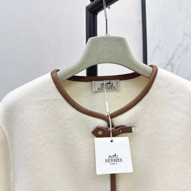 HERMES 25S REVERSIBLE SHORT CASHMERE COAT 130