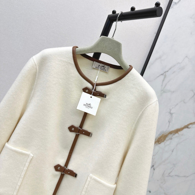 HERMES 25S REVERSIBLE SHORT CASHMERE COAT 130