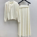 DIOR 25S KNIT SKIRT SET 588