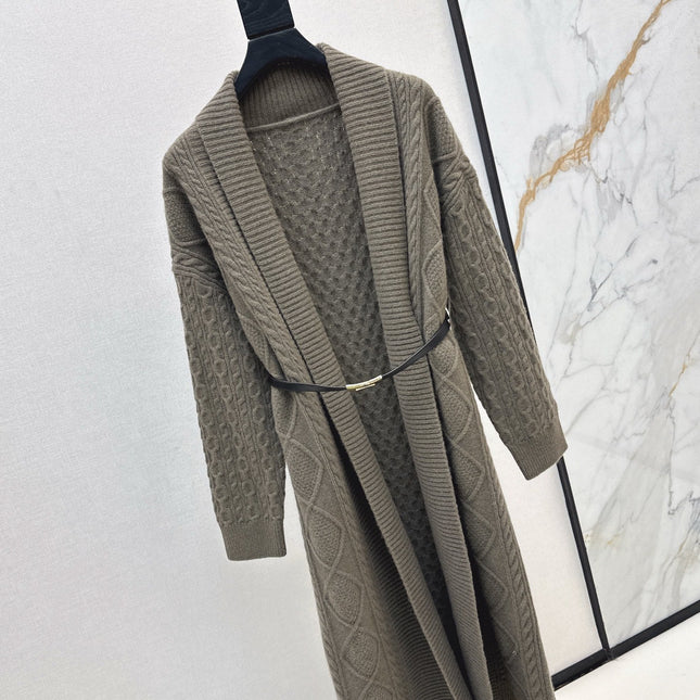 HERMES 25S LONG KNIT CARDIGAN 99430