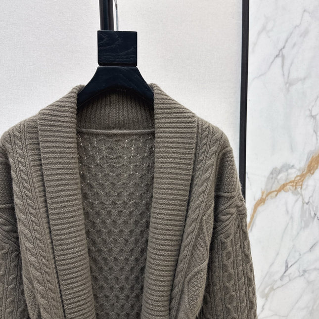 HERMES 25S LONG KNIT CARDIGAN 99430