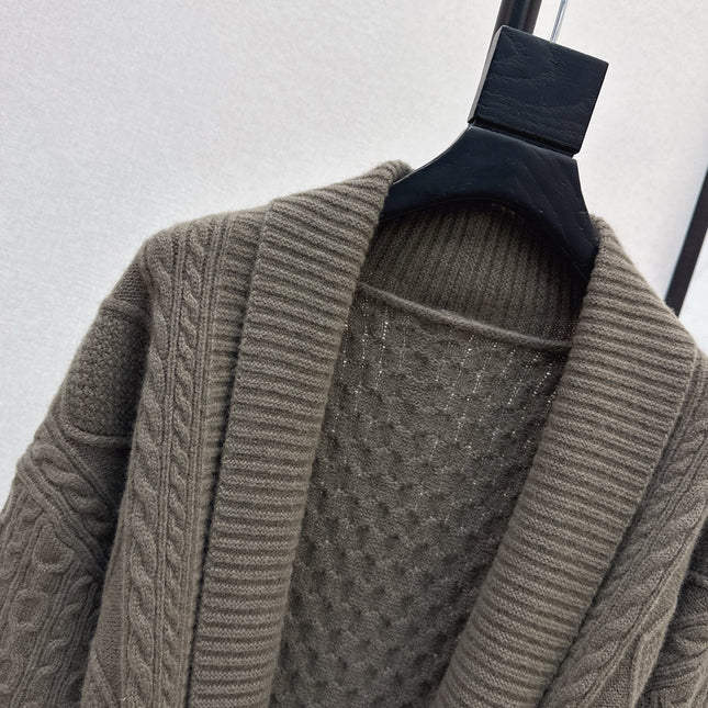 HERMES 25S LONG KNIT CARDIGAN 99430