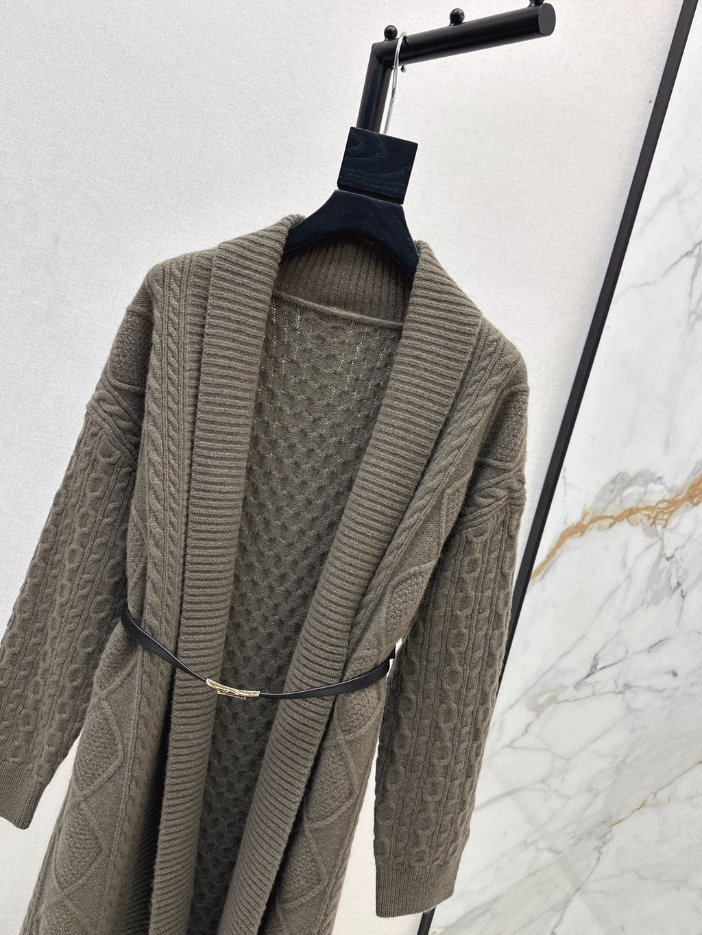 HERMES 25S LONG KNIT CARDIGAN 99430