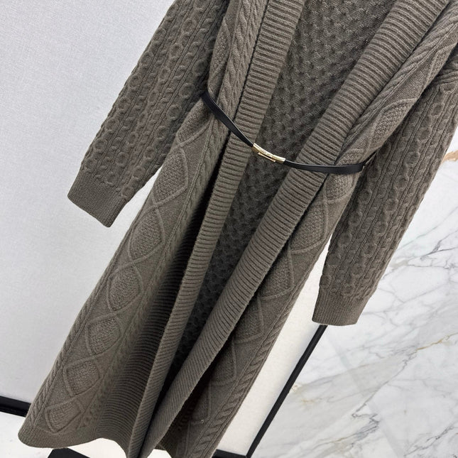 HERMES 25S LONG KNIT CARDIGAN 99430